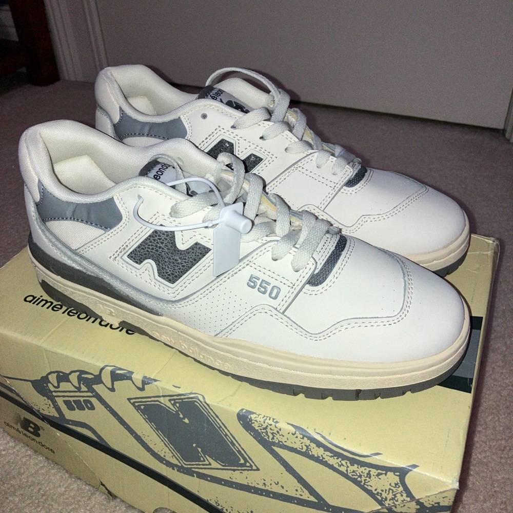 New Balance NB 550 x Aimé Leon Dore ALD 'White Grey' w/ Box BB550ALE